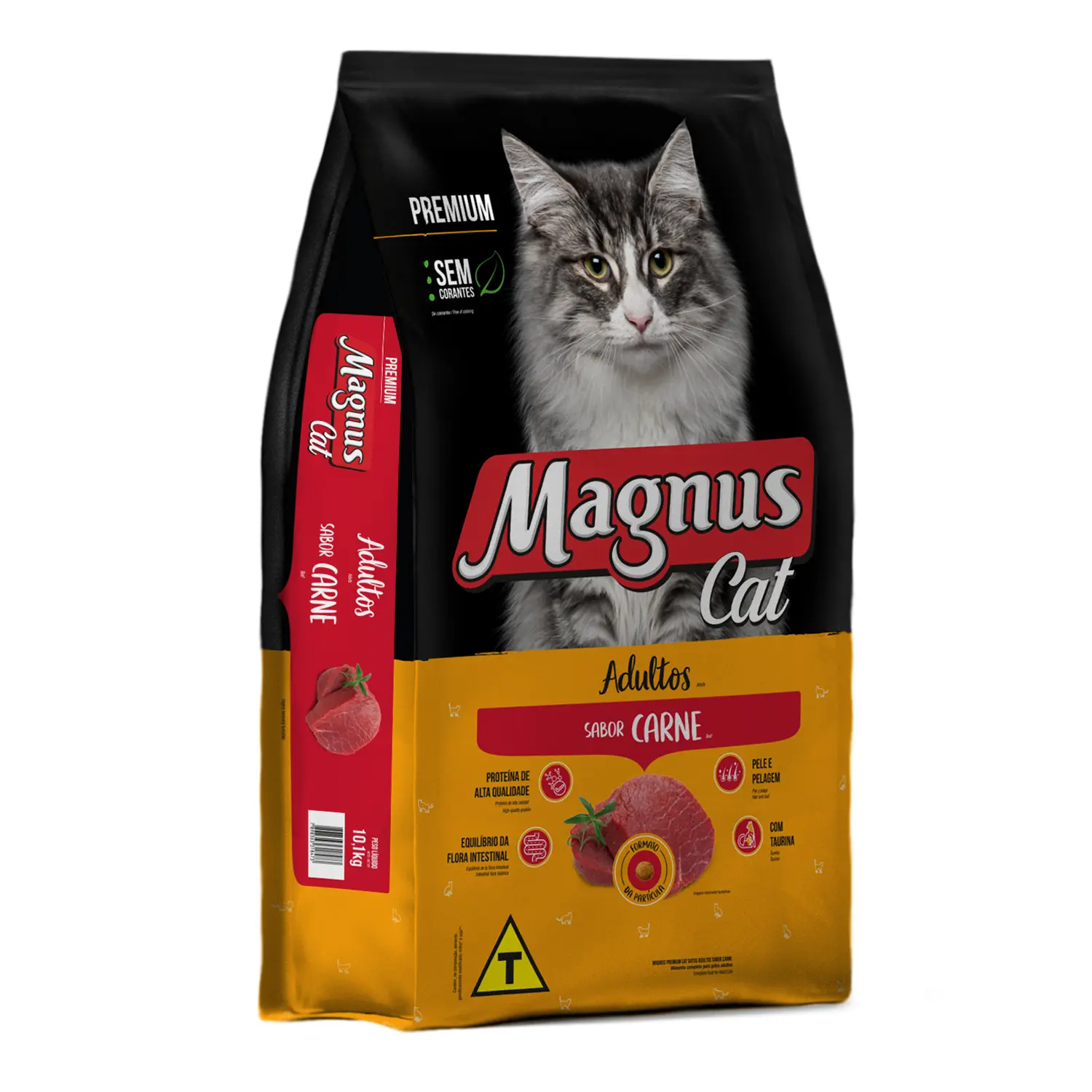 Racao Magnus Cat para Gatos Adultos Carne 20kg